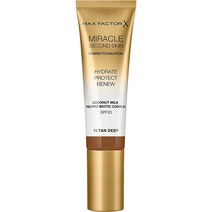 Max Factor 맥스 팩터 미라클 세컨드 스킨 하이브리드 파운데이션 SPF 20 11 Tan Deep 30ml