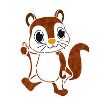 대문닷컴 스텐실 도안(ST-3285)하늘 다람쥐