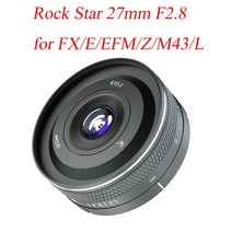 Rock star rockstar 27mm f2.8 Sony e nikon z l xf, 검은 색, 전자 마운트