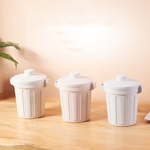 귀여운 디자인 미니 탁상용 휴지통 쓰레기통, 빈티지 미니 휴지통/아이보리