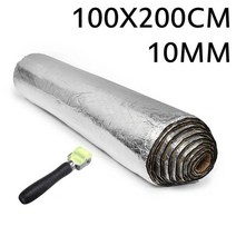 흡음 방음 풍절음 자동차 가정용 원룸 스펀지 소음차단실버 및 블랙 10mm 소음 방지 단열 열 사운드 패드 교정 폼 방열 패드 방화벽 알루미늄 폼, 주황색