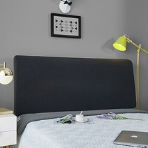 침대 프레임 헤드보드 편백나무 저상형 깔판 호텔형 침대헤드 제작 plaid cover, w220cm 더블베드, 검은 색
