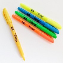 샤피 포켓 형광펜(녹색*블루*오렌지*진노랑*핑크), 1개, 녹색