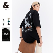 잭 존스 봄 여름 신작 티셔츠 남성용 편안한 코튼 트렌드 레트로 레터 루즈 반팔 탑 모노타임 헤이즐모드 럭키슈에뜨 맥커스 허그본