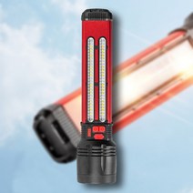 고성능 태양열 충전식 LED 생활방수 렌턴, CHL-001-L(대형), 실버