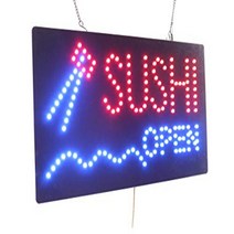 Sushi Open Sign TOPKING Signage LED Neon Open Store Window Shop Business Display Grand Openi, 1