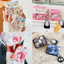 에어팟 1세대/2세대 3세대/프로 귀여운 강아지 먼지 명화 캐릭터 입체 키링 세트 사각 케이스, ap913피치, 에어팟2세대
