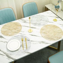 원형 PVC 실리콘 식탁 투명 매트 테이블보 깔개 1P식탁매트 테이블매트 식탁깔개 식탁패드 식탁덮개 테이블보 원형식탁매트 레이스식탁매트 매트 인테리어소품, 1원형식탁매트-골드
