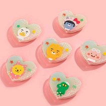카카오 리틀프렌즈 헬로우썸머 비치 하트 글리터 톡 S 핸드폰 거치대 스탠드톡, 없음, 리틀무지