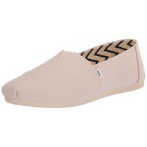 TOMS 탐스 여성용 알파르가타 재활용 슬립온 단색 블랙.