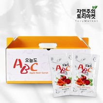 저온착즙 국내산 100% 사과 비트 당근 착즙 ABC주스 30팩 60팩, 100ml