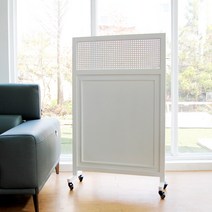 린도 이동형 1단 파티션 (800) 인테리어 원룸 가벽 칸막이, 화이트