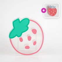아크릴 캐릭터 연필꽂이+팬던트 증정, 베리 딸기
