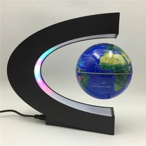 무한동력지구본 자전지구본 떠다니는 자기 부상 글로브 라이트 세계지도 전자 반 중력 levitating 램프 홈, 02 파란_04 AU Plug