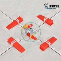 테디브라더 평탄클립 타일 공구 스페이스 쿠사비 원형 1.0mm, 평탄클립 1.0mm(100개), 1개