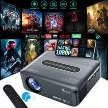 빔프로젝터 회의용 수업용5G 프로젝터 2.4G&amp;5GWiFi Bluetooth 5.0 휴대용 무선 프로젝터 해상도, 한개옵션0
