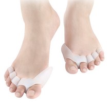 QueenZ 엄지 발가락 보호대 밴드 실리콘 발가락링 발가락벌리기 운동 47, 1set