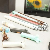 귀여운 사슴 지워지는 볼펜 0.5mm 사무실 우체국 부드러운 필기도구 학원