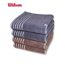 국내생산 윌슨 죽사라인세면 200g 호텔수건 대나무면사 세면타올, 브라운