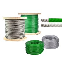 코팅와이어로프 M단위 이어서 재단판매 빨래줄 와이어코팅, 4mm(M당 가격)