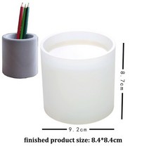 화분 콘크리트 실리콘 금형 다육 식물 diy 공예 시멘트 점토 금형 라운드 컨테이너 석고 금형 촛불 금형, 둥근