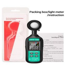 조도계 aneng gn201 luxmeter 디지털 라이트 미터 미터 uv 복사계 휴대용 광도계 200000 럭스 디지털 luxmeter, 빨간색, 1.빨간