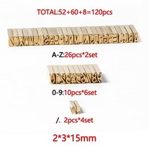 문자각인 금형ZONESUN DY-8 문자 세트 번호 LT-50D 코드 인쇄 기계에 대한 숫자, 07 2x3x15mm 120PC