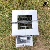 캠핑지구 캠핑 화로대 우드스토브 접이식 불멍, 캠핑지구 화로대 플레이트, 1개
