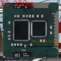 기존 인텔 코어 노트북 I3-350m I3 350m 소켓 G1 CPU 3M 캐시/2.26GHz/듀얼 프로세서