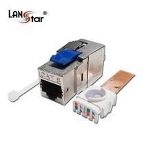 랜스타 Tooless 키스톤잭 CAT8 FTP 8P8C 40G LS-F850, 1개