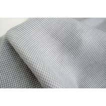 린넨100 퓨어 린넨 40리 그레이 하운드투스 체크 원단
