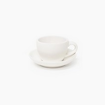 라떼 화이트 커피잔받침 세트 270ml, 1개