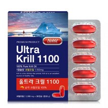 노블 크릴오일 크릴새우 오일 원액 액상 캡슐 오메가3 기름 EPA DHA ncs 인지질 아스타잔틴 항산화 혈행개선 혈관건강 영양제 고함량 홈쇼핑 GRAS 남극해, 30캡슐, 1100mg