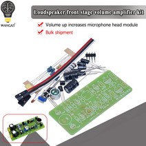 WAVGAT 라우드 스피커 프론트 스테이지 앰프 회로 앰프 DIY 키트 볼륨 앰프 앰프 마이크 헤드 모듈 전자 부품 액세서리 소스