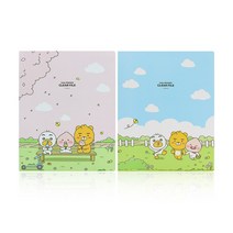 카카오프렌즈 5500 클리어화일 40P 클리어파일, 핑크_$UEC