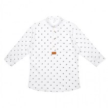 데일리 셔츠 마린패턴 헨리넥 7부 남자 캐주얼 남방 데일리룩