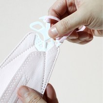 환경보호 동물보호 마스크 귀끈 탈부착 프리미엄 컬러 나비 마스크, 본체리필용50매(핑크)