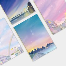 아이비스 아이비스코리아 감성 (오늘하루) 유선 라인 노트 슬림 원링 문구샵 팬시용품 문구, 다온이상점 랜덤발송