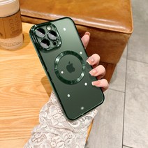 아이폰 전기도금 TPU 마그네틱 맥세이프 글라스 카메라 보호 케이스 아이폰 11 12 13 미니 프로/프로맥스 적용 케이스