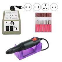 35000RPM 충전식 네일 드릴 머신 휴대용 6000mAh 파워 매니큐어 드릴 페디큐어 드릴 전문 네일 드릴 머신, 02 20000 electric gray, 20000 electric gray