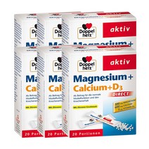 도펠헤르츠 마그네슘 칼슘 비타민D3 마칼디 20포 x 6통
