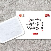 [인라이프] 그대에게 따뜻한 온기를 핫팩 파스형 50g X100개