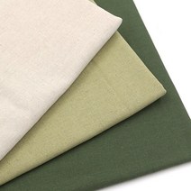 마미쏘잉/ 자수용 고밀도린넨원단 11수-내츄럴 올리브 다크그린/ 프랑스자수 린넨원단/ 자수수업 공방재료, 다크그린