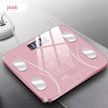 인바디체중계 체지방 몸무게측정기 가정용디지털 USB 충전 스마트 전자 스마트 폰 앱 블루투스 호환 지방, 02 Pink