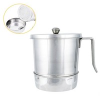 MDF4420 스텐 음식물 쓰레기통 (2L) 물받이 분리형 가정용음식물쓰레기/식당음식물쓰레기통/분리형음식물통/음식물쓰레기통뚜껑