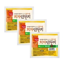 CJ 자취음식 4無 꼬들꼬들 단무지 김밥재료 김밥단무지 밑반찬 200g 3개