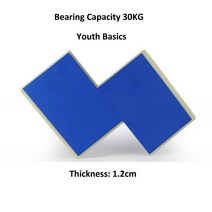 격파 송판 벽돌 용품 태권도 고강도 플라스틱 재사용 가능한 브레이크 보드 성인 십대 아이 가라테 무술 브레이크 보드 반복 휴식, 파란색 1.2cm