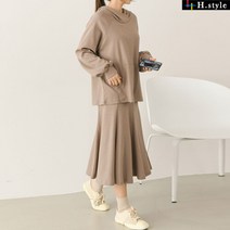 H스타일(SET)후드훌세트 가을 간절기 트레이닝세트 마트룩 치마 츄리닝 상하셋업 애슬래져