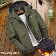 겨울낚시복 다운 상의 방한복 점퍼 패딩 자켓, 7XL, 남성 녹색