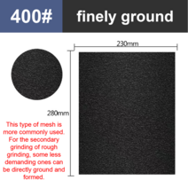 차량용 광택기 무선광택기 폴리싱머신 폴리셔 자동차연마기계 왁싱60-2000 습식 및 건식 이중 사용 사포, 12 400_02 10 PCS